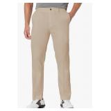 (Size: 42x32) PGA Tour Men's Flat Front Golf Pant