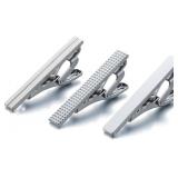 AnotherKiss Men's Alloy 1.5' Tie Clip Set