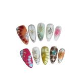 SM Handmade Almond Y2K Press On Nails (10Pcs)