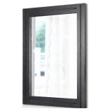 AAZZKANG Black Wood Framed Wall Mirror
