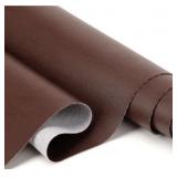 Leather & Faux Vinyl Fabric (BROWN 54x36)
