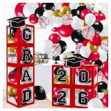 Graduation Decorations 2026 Party Kit: Red
