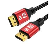 DP 1.4 Cable 8K60/4K144 Gold-Plated, Red, 1.5ft