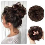 CJL HAIR Large Messy Bun Piece, Dark Chocolate