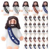 Bememo 50 Pcs Mini Jesus Figures Toys