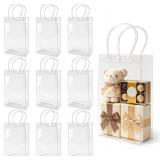 Clear Gift Bags with Handles (10Pcs)