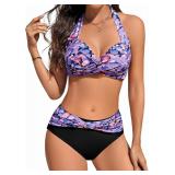 SM Women Push Up Bikini Set with Twist Front