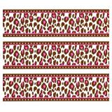 Pink Cheetah Print Cake Border Edible Topper