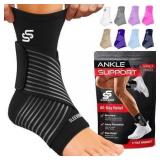 Sleeve Stars Ankle Brace, Med, Black | Unisex