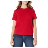 (L)Amazon Essentials Women's Cotton Crewneck Tee