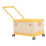 Rolling Toy Storage Bin with Lid Wheels