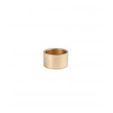 Round Painted Acrylic Napkin Ring Set - Gold