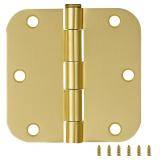 Design House Door Hinge, 3.5x3.5, Satin Brass
