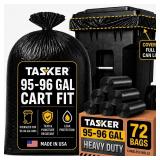 95 Gallon Trash Bags Heavy Duty Pack 72 Bags