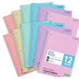 Blue Summit Pastel Spiral Notebooks, 1 Subject