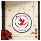 Valentine's Day Door Sign   Cupid Decor