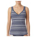 Size 20W South Point Women's Geometric Swim Top