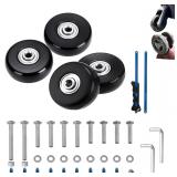 Luggage Suitcase Wheels Replacement Set 40mm