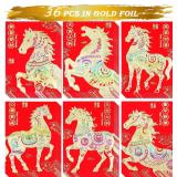 Red Envelopes Chinese New Year Horse 36Pcs