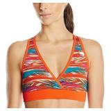 LARGE Zumba Treaded V Bra - Tangerine Orange