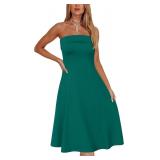 XL BLACK Newshows Women's Strapless Tube Dress