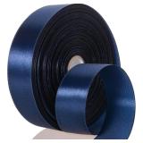 5PK 50 Yds 1' Navy Blue Satin Ribbon
