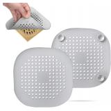 2 Pack Hair Drain Catcher, Silicone Drain Cover