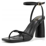 7 - IDIFU IN3 Chunky Strappy Heels for Women