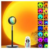 Sunset Lamp Projector with Rainbow LEDs