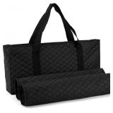 Mose Cafolo Mahjong Bag Case   Black Quilted