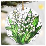 Dodosky 2.8in Ceramic Lily Ornament