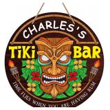 D24TIME Tiki Bar Sign for Outside Patio Decor