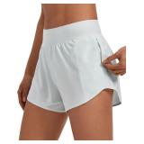 CRZ YOGA Mid Waisted Running Shorts 3'