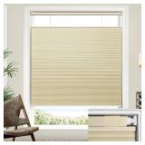 Lazblinds TDBU Blinds, 25x64, Beige.