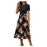 XL Women Nursing Dress Short Sleeve Floral
