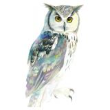 Owl Watercolor Art Print - 16x20 inches