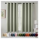 MIULEE Blackout Curtains 63' 50x63 Sage Green