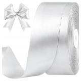 Silver Satin Ribbon 1-1/2' x100yds