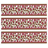 Pink Cheetah Print Cake Border Edible Topper