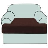 Velvet Sofa Cushion Covers 1-Piece (BLACK)