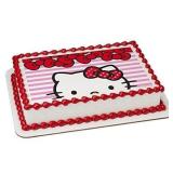 Hello Kitty PhotoCake Edible Topper 1/4 Sheet