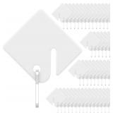Uniclife 50 Pcs Rack Key Tags 1.5' Slotted Tags