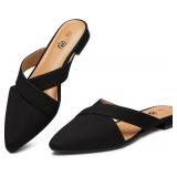 10 - Rekayla Women's Mules: Closed Toe Flat Loafer