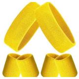 Bememo 6 Pcs Sweatbands Set, Neon Colors