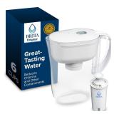 Brita Metro Water Filter Pitcher, 6-cup White