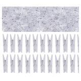 Yansanido 100pcs Mini Paper Clips, Clear