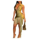 SMALL V-Neck Bodysuit Dress