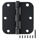 Matte Black Door Hinges 3.5' 5/8' Radius