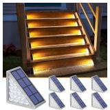 NIORSUN Solar Step Lights 6 Pack Outdoor IP67