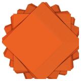 11PK Orange Peel 2-Ply Luncheon Napkins